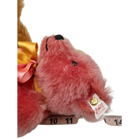 Steiff Teddy Bear Club Edition 1999/2000 Pink & Tan Jointed Plush - Picture 6 of 10